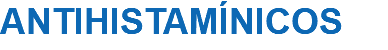 ANTIHISTAMÍNICOS